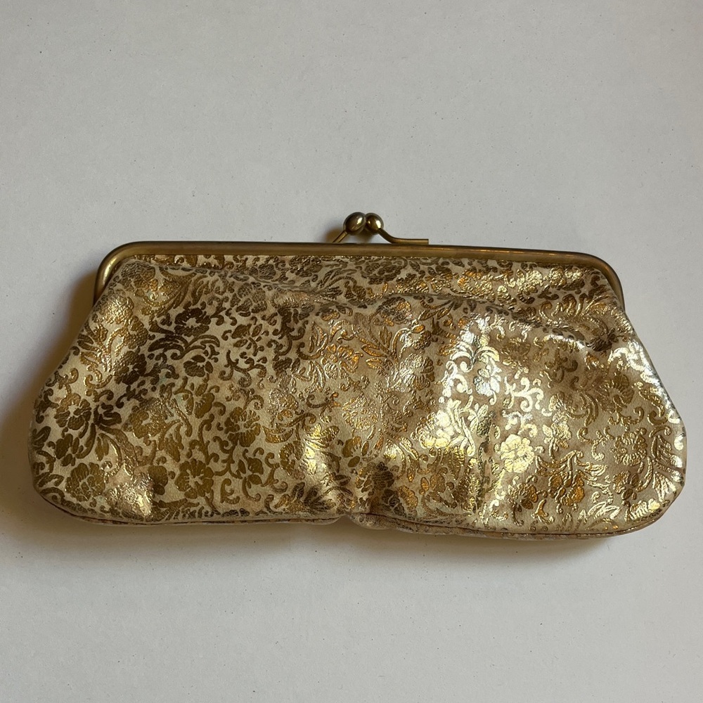 Elegant Vintage Gold Clutch Bag